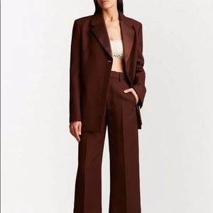 Khaite Johnson Satin Lapel blazer jacket sz8 NWT